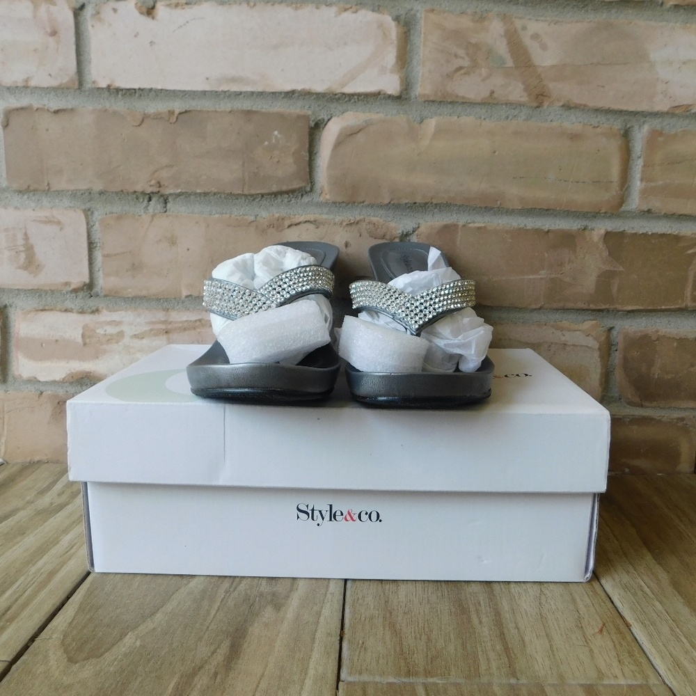 Style & Co Capri Pewter Wedge